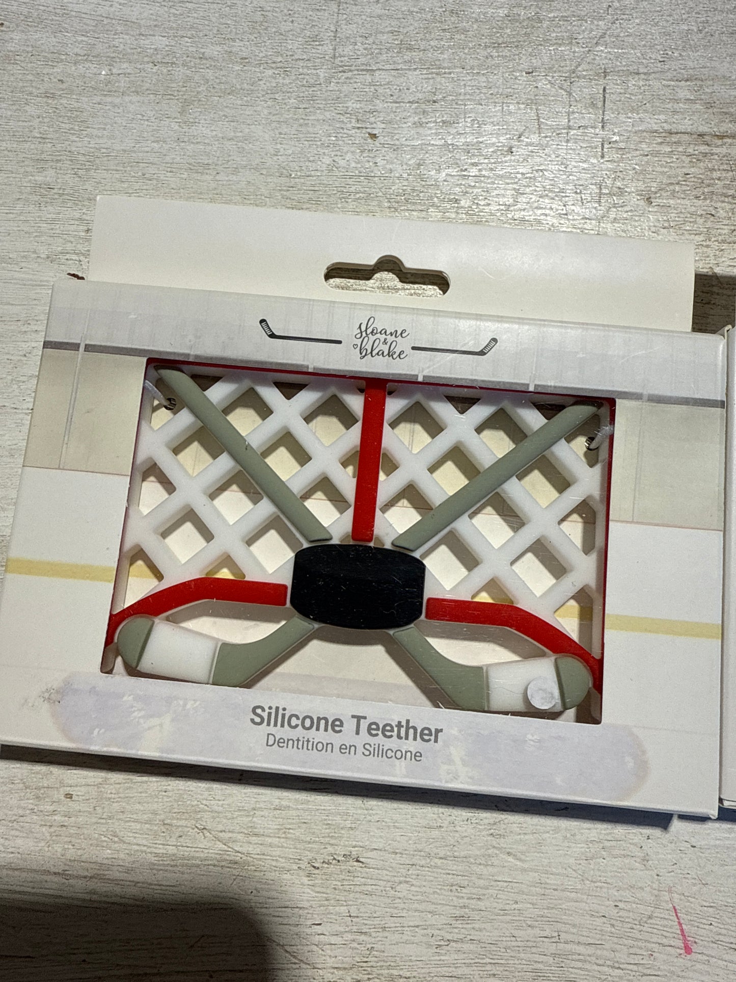 Silicone Teether Hockey Net