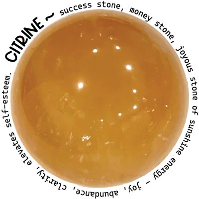Citrine w/text 2x2