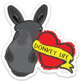 Donkey Life sticker