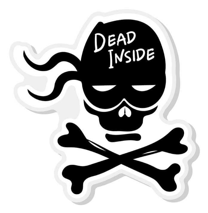 Dead Inside Pin Acrylic