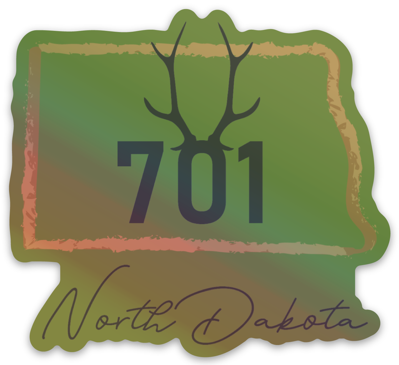 ND 701 Antlers Hologram STICKER