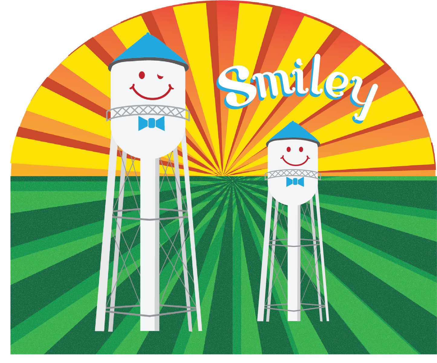 Smiley Duo 5x6 Magnet