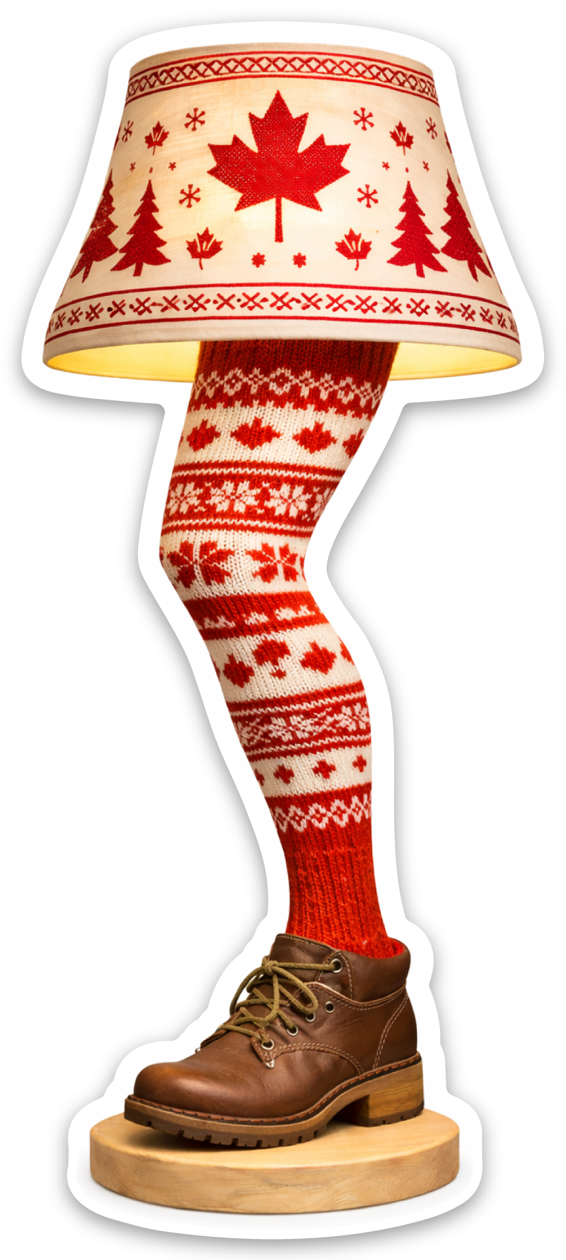 Canadian Lamp Sticker