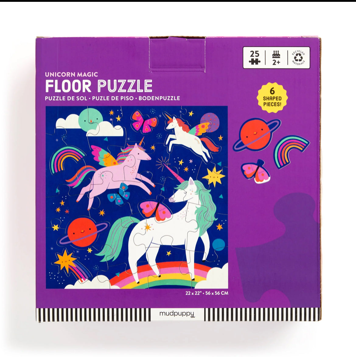 Unicorn Magic 25 Piece Floor Puzzle with Shaped Pieces