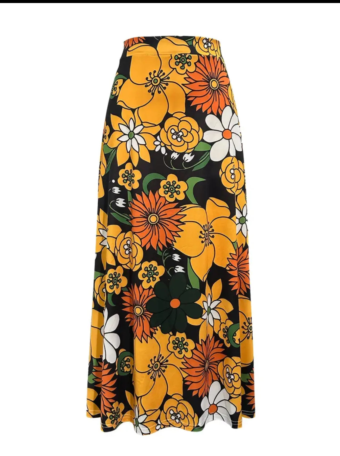 Retro Flower Skirt