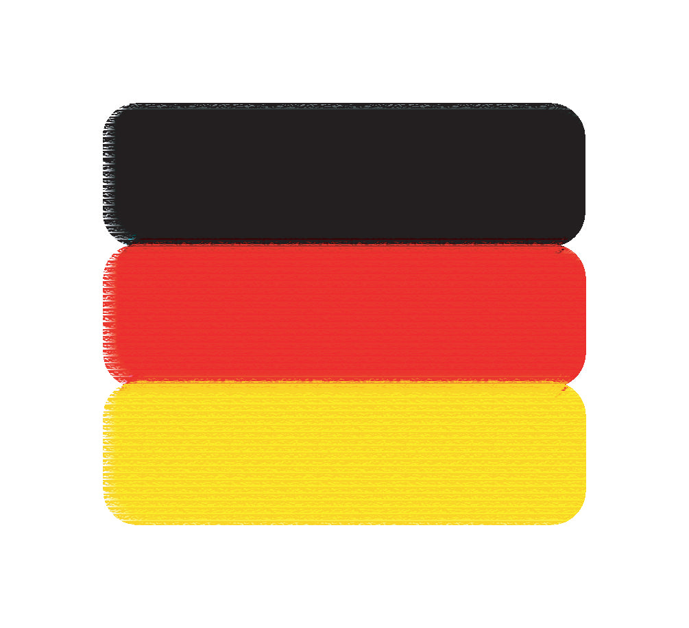 Germany scuffed edge sticker