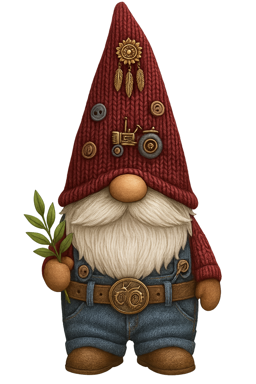 Gnome Tractor Fella MAGNET
