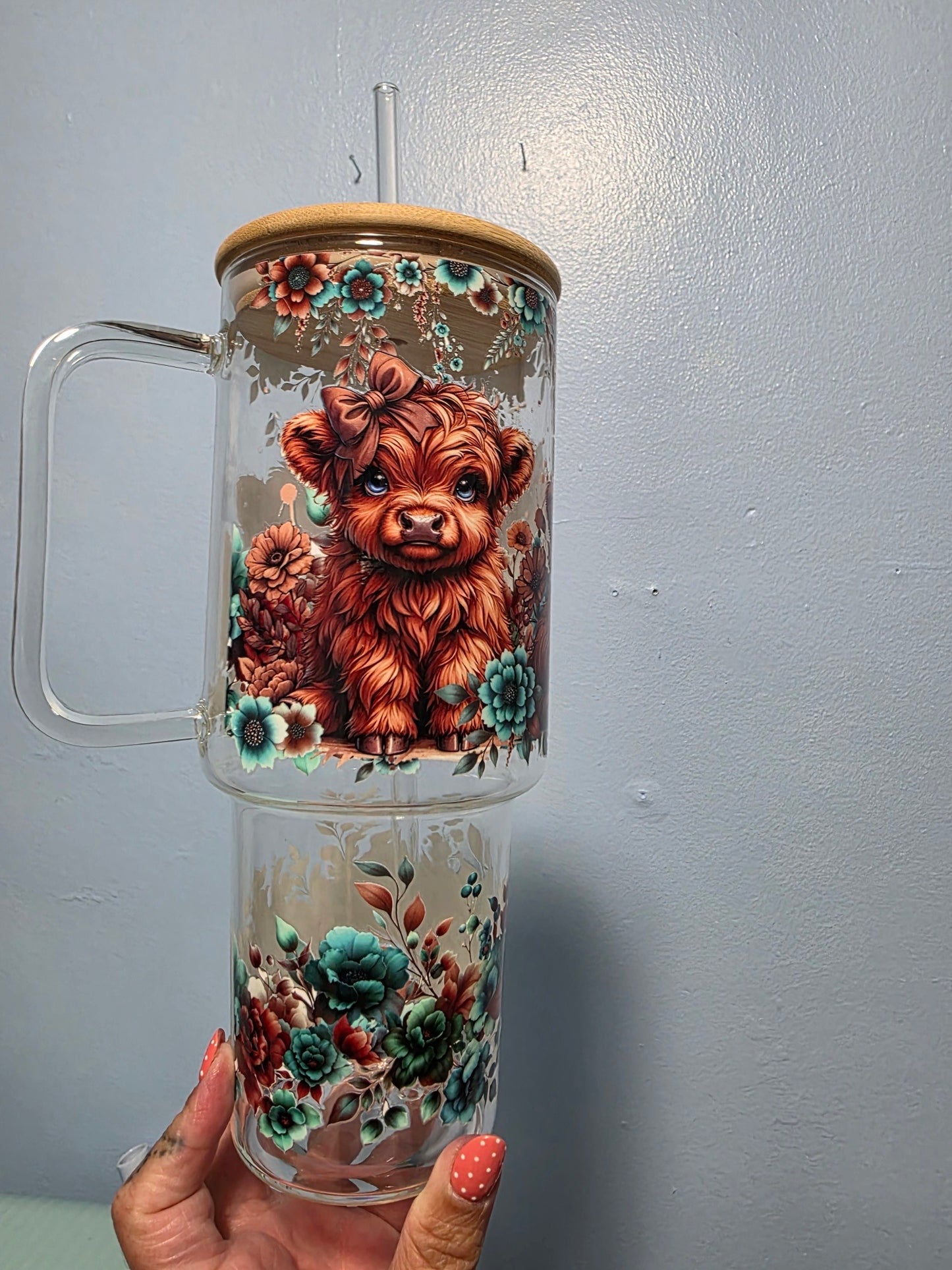 40oz Glass Tumbler