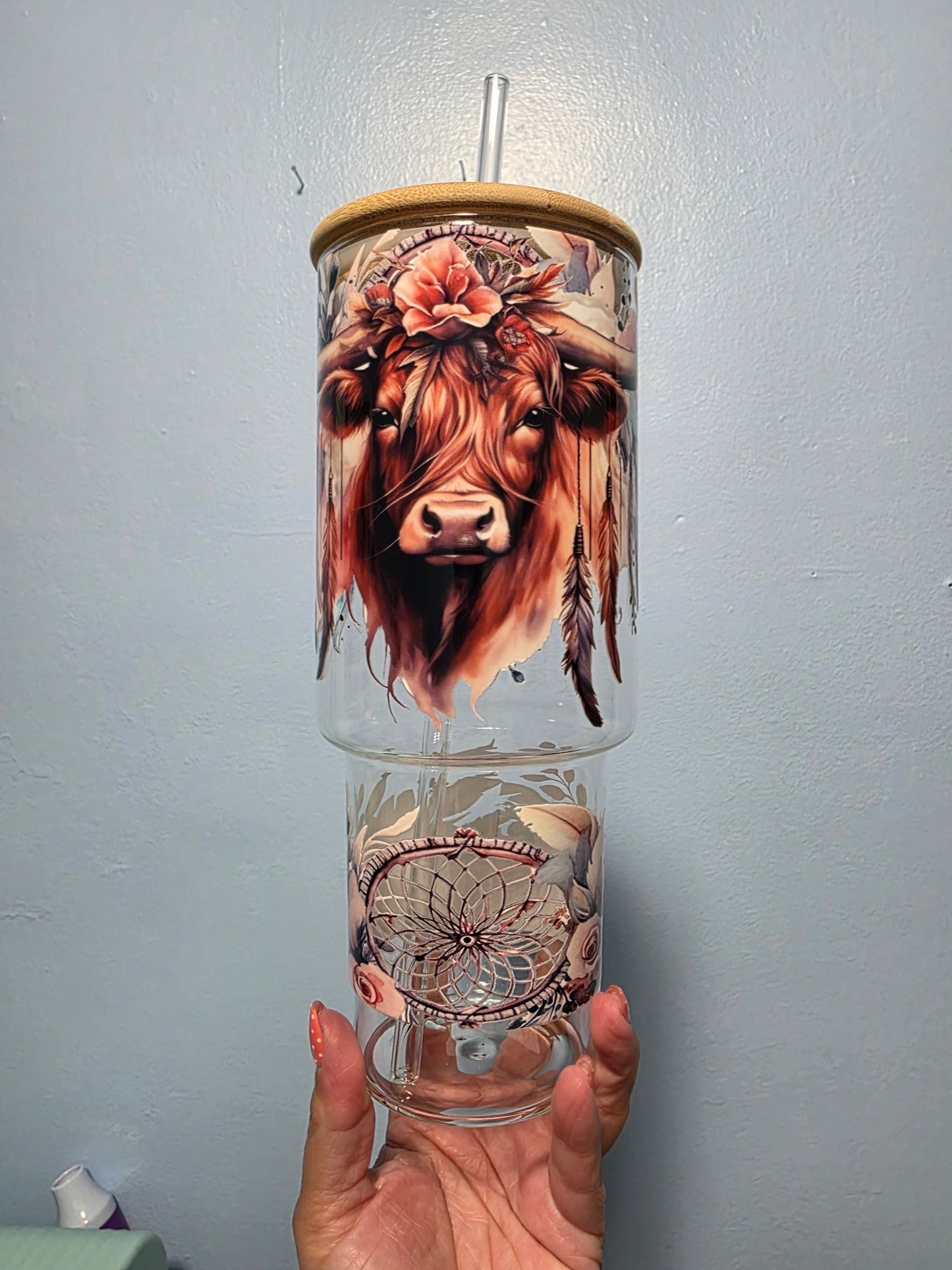 40oz Glass Tumbler