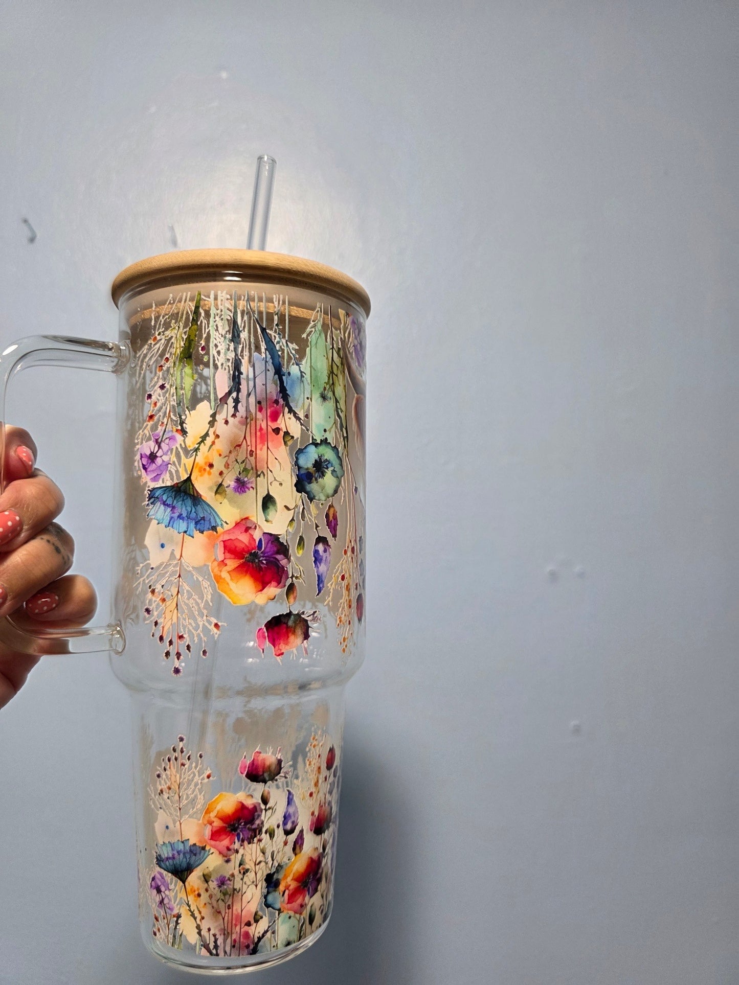 40oz Glass Tumbler