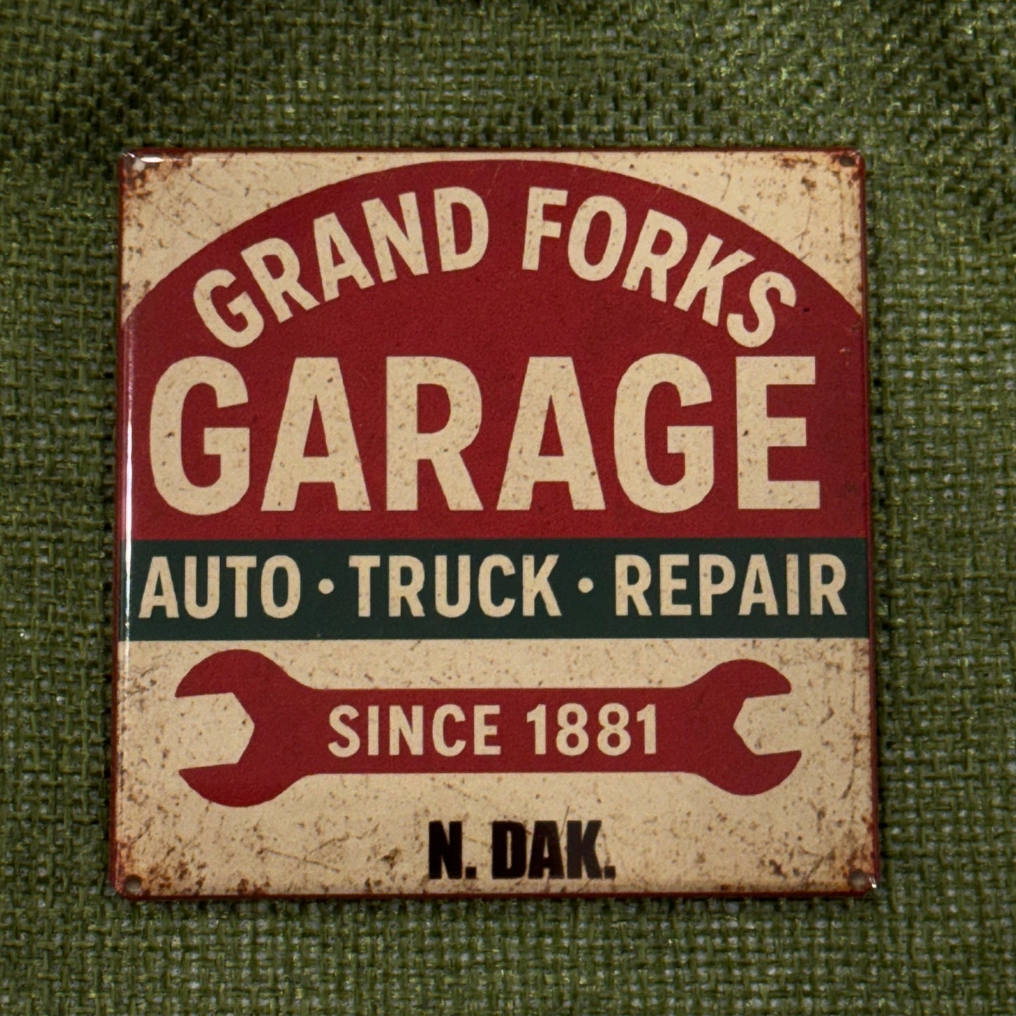 Grand Forks Garage Magnet