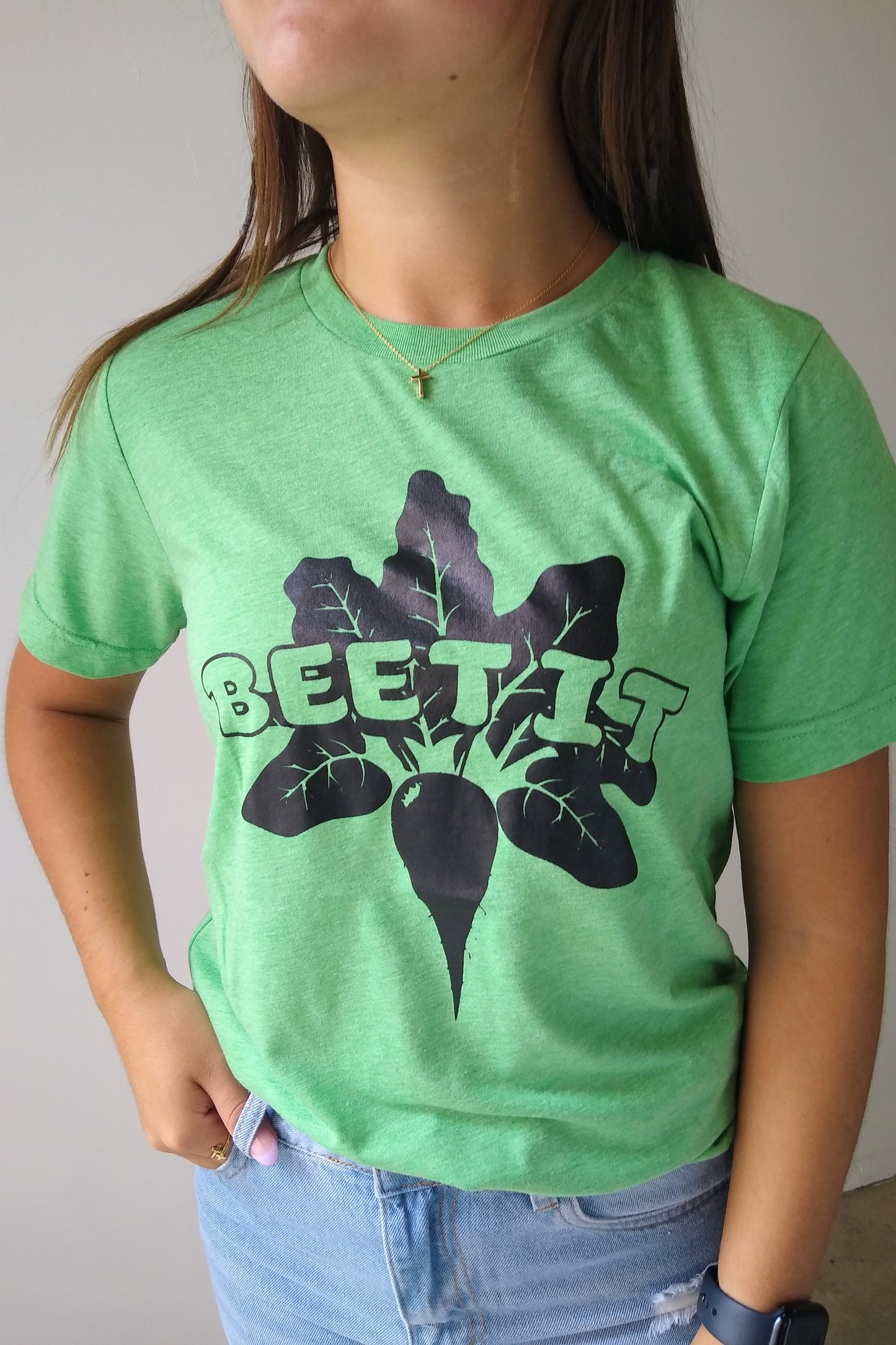 Beet It Green Sugarbeet Graphic Tee