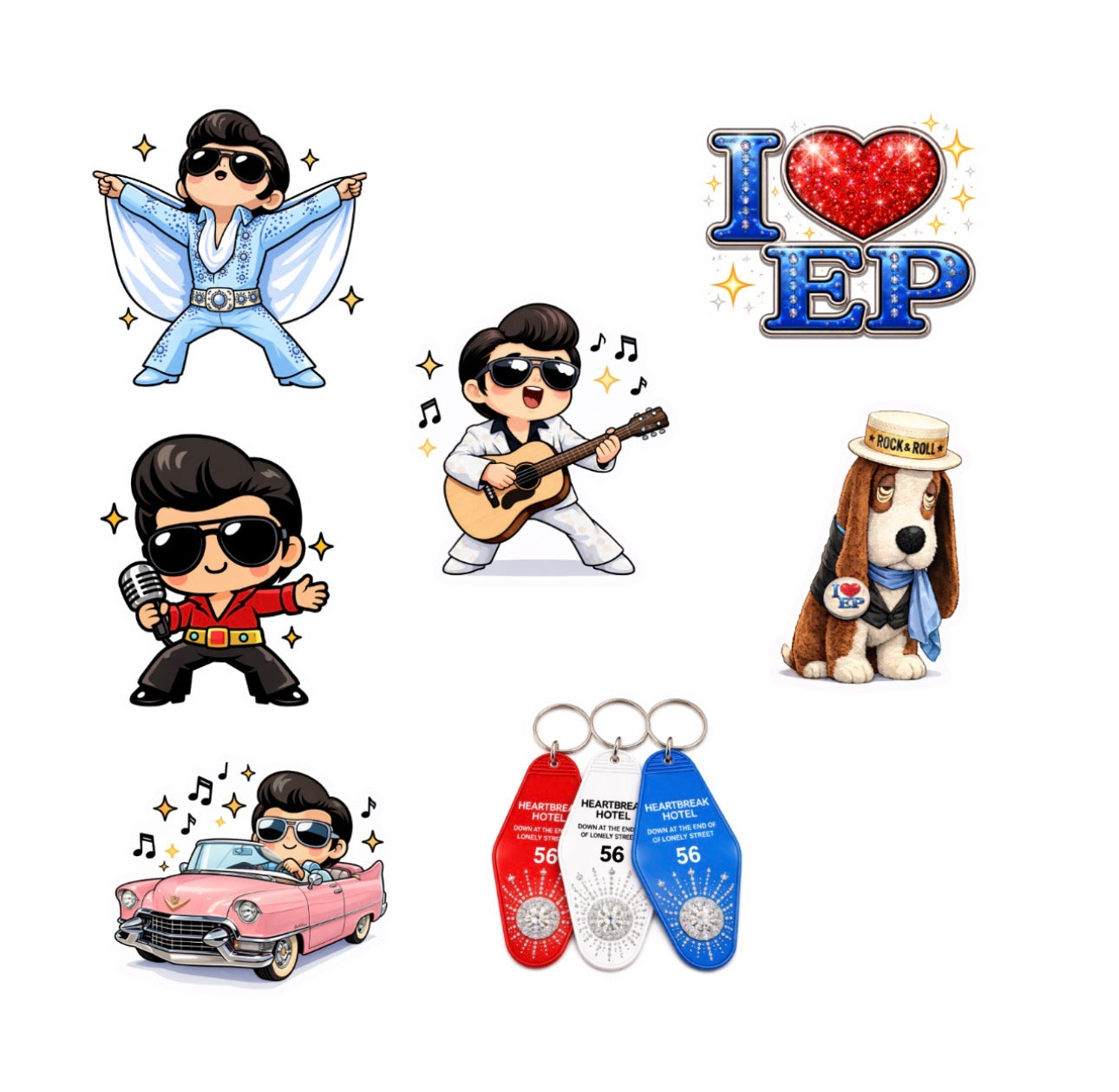 Limited Edition EP Rock N Roll Sticker 7 Pack