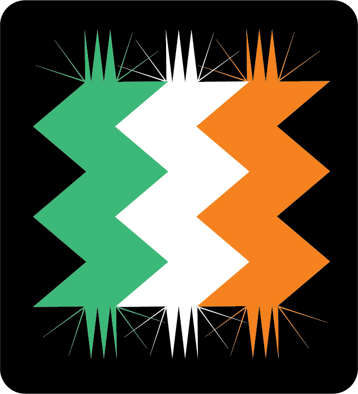 Ireland Zig Zag sticker