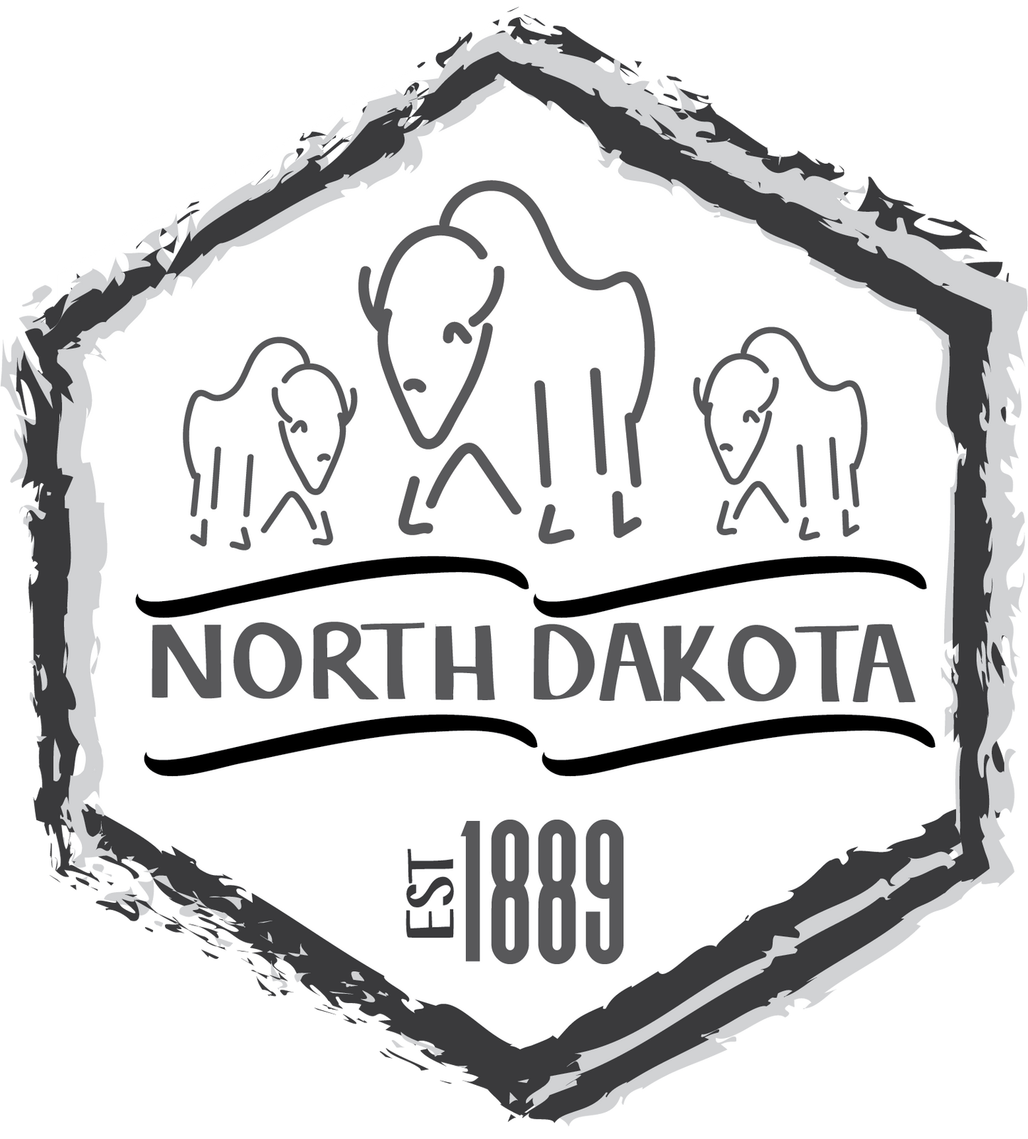 ND Buffalo Trio 1889