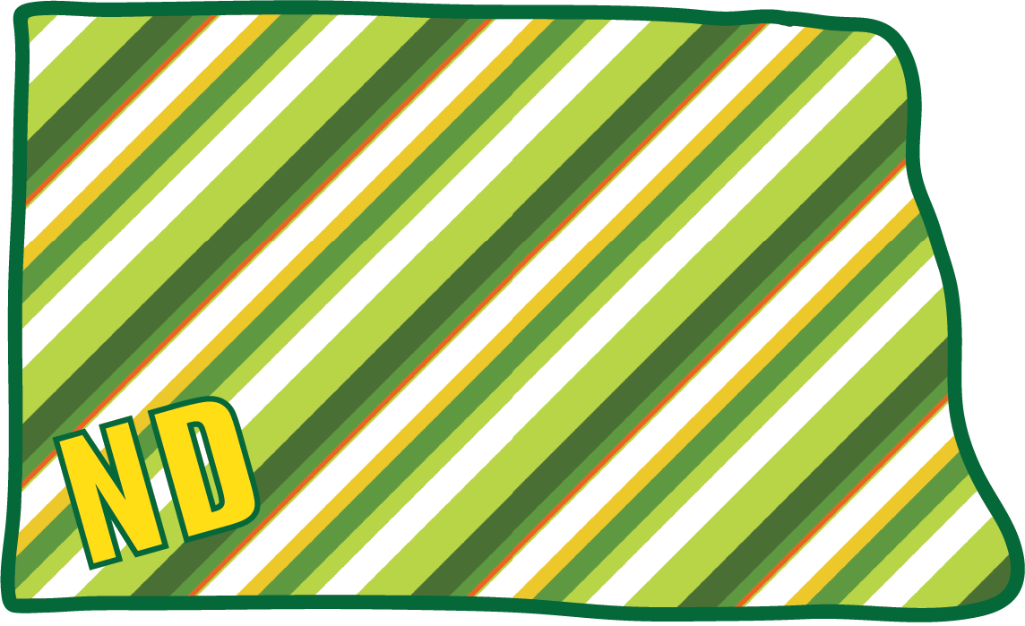 ND Green Stripe