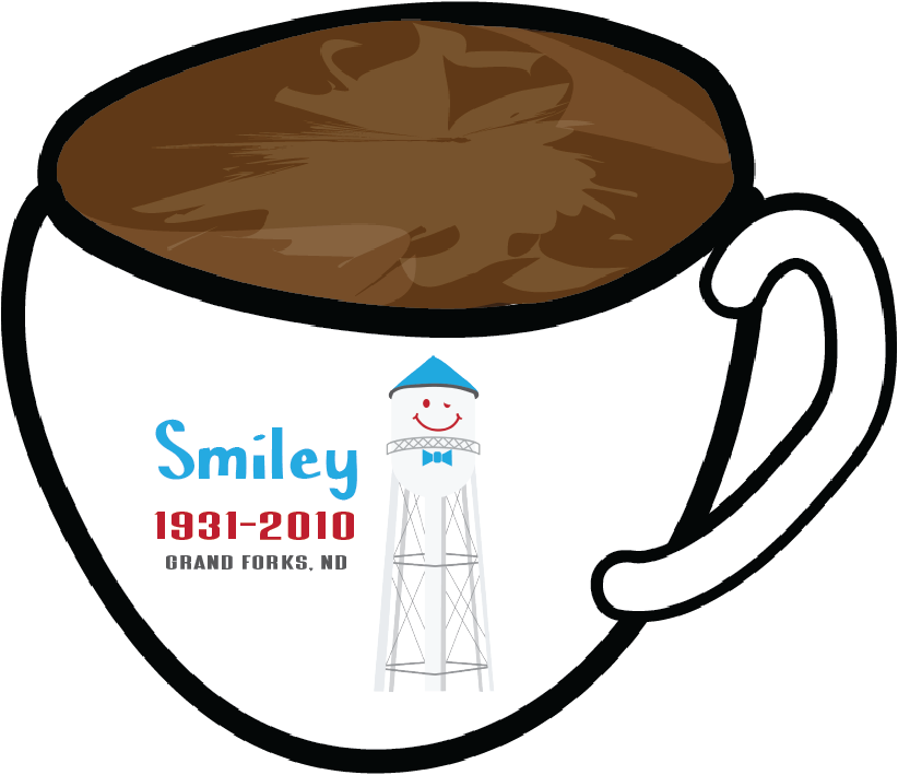 Classic Smiley Dated Cup magnet