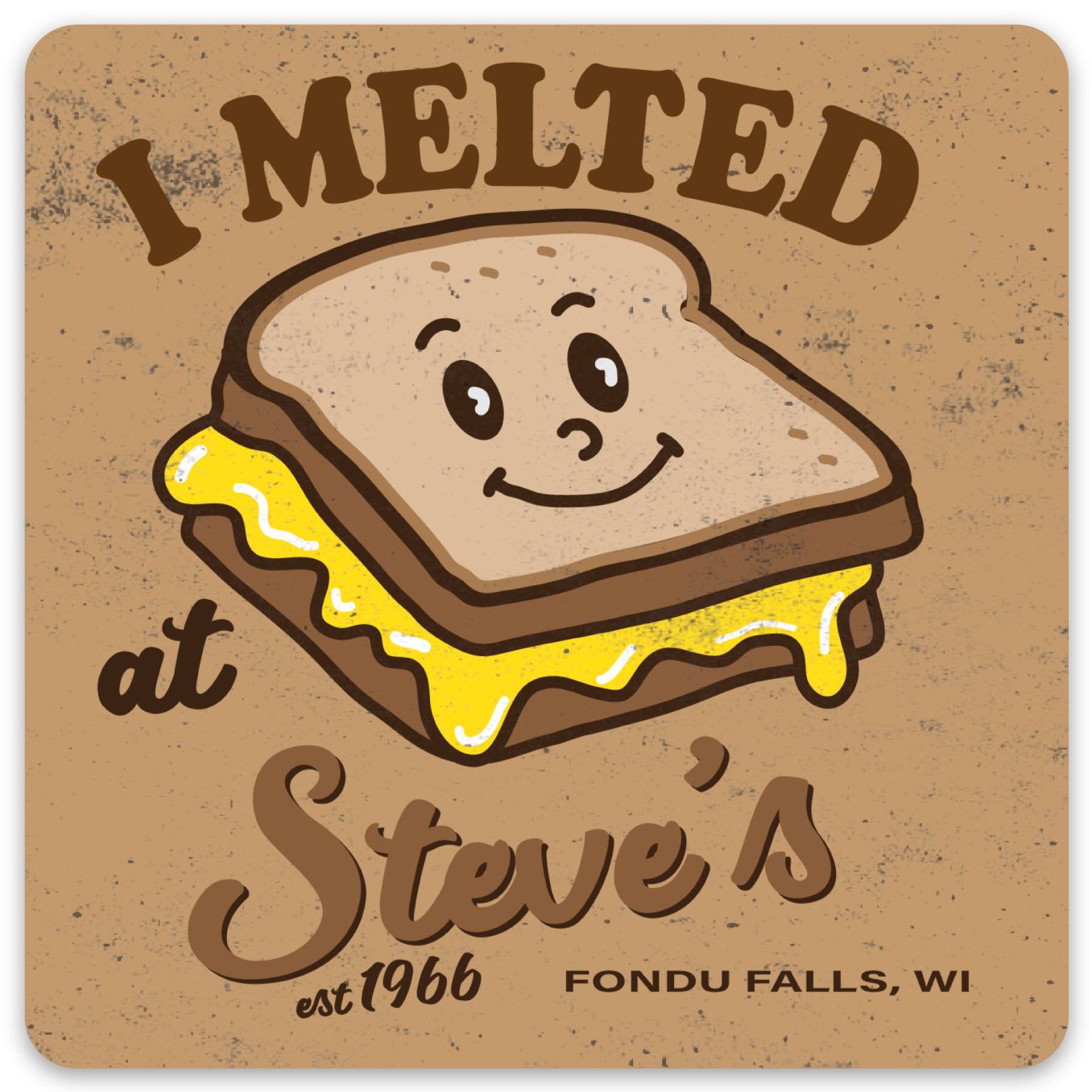 WI Steve Melted sticker