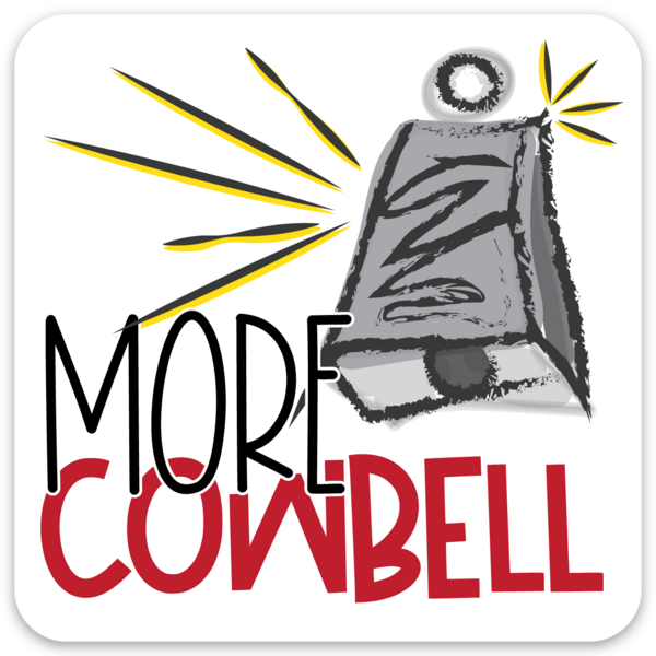 More Cowbell 3x3 sticker