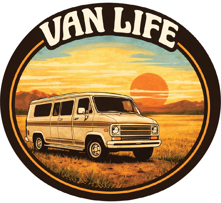 Van Life Prairie Sunrise Sticker