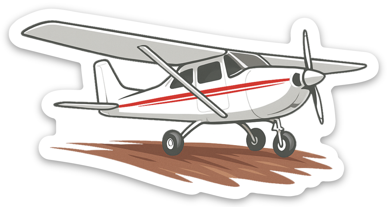 Airplane sticker