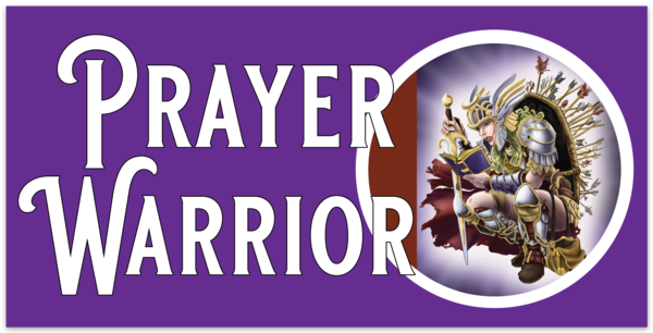 Prayer Warrior Bumper Sticker