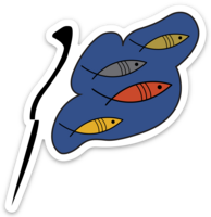 Flag FISH sticker