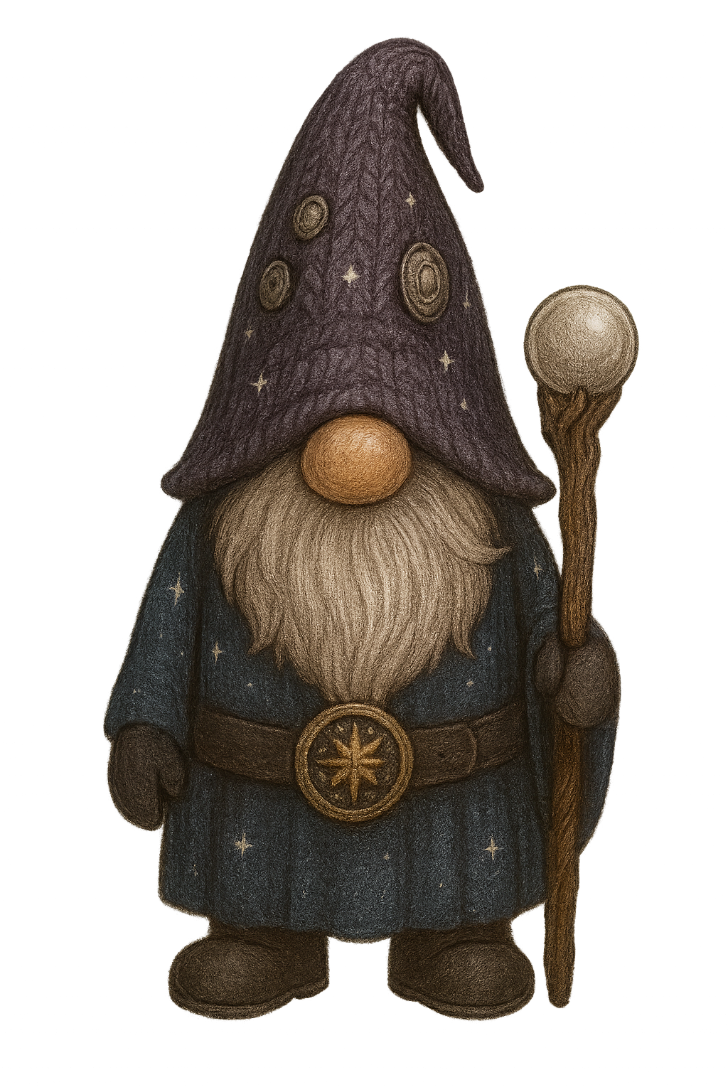 Gnome WIZARD STAFF sticker