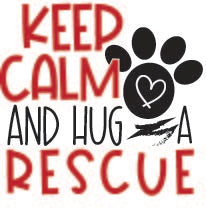 Hug a Rescue sticker