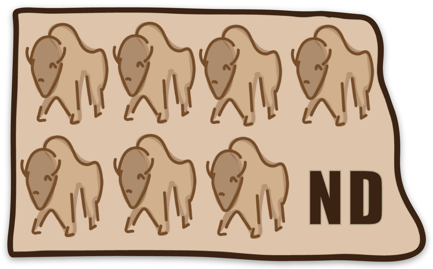 ND Buffalo Pin Acrylic