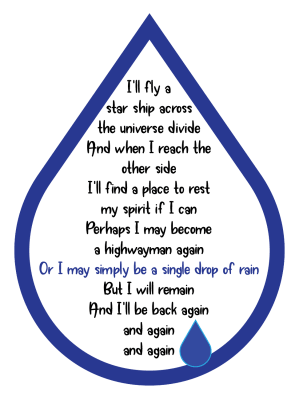 Drop of Rain Die cut