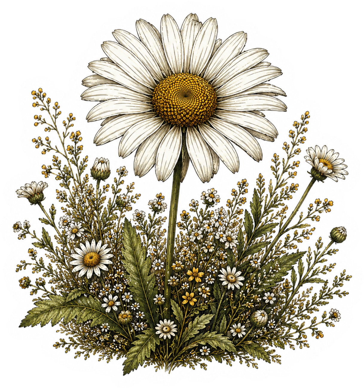 Daisy Wildflower Sticker