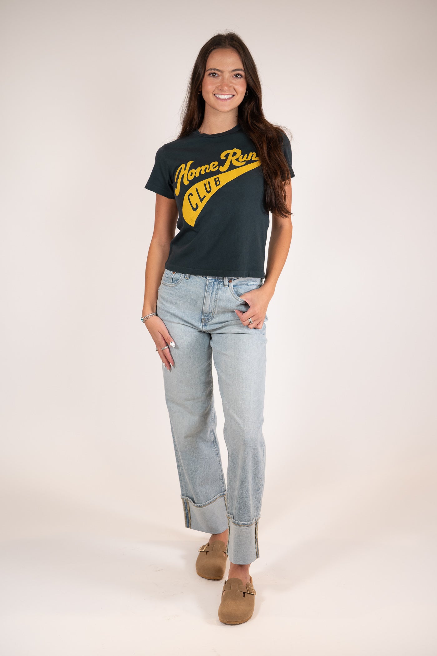 Daydreamer Home Run Club Vintage Black Graphic Tee