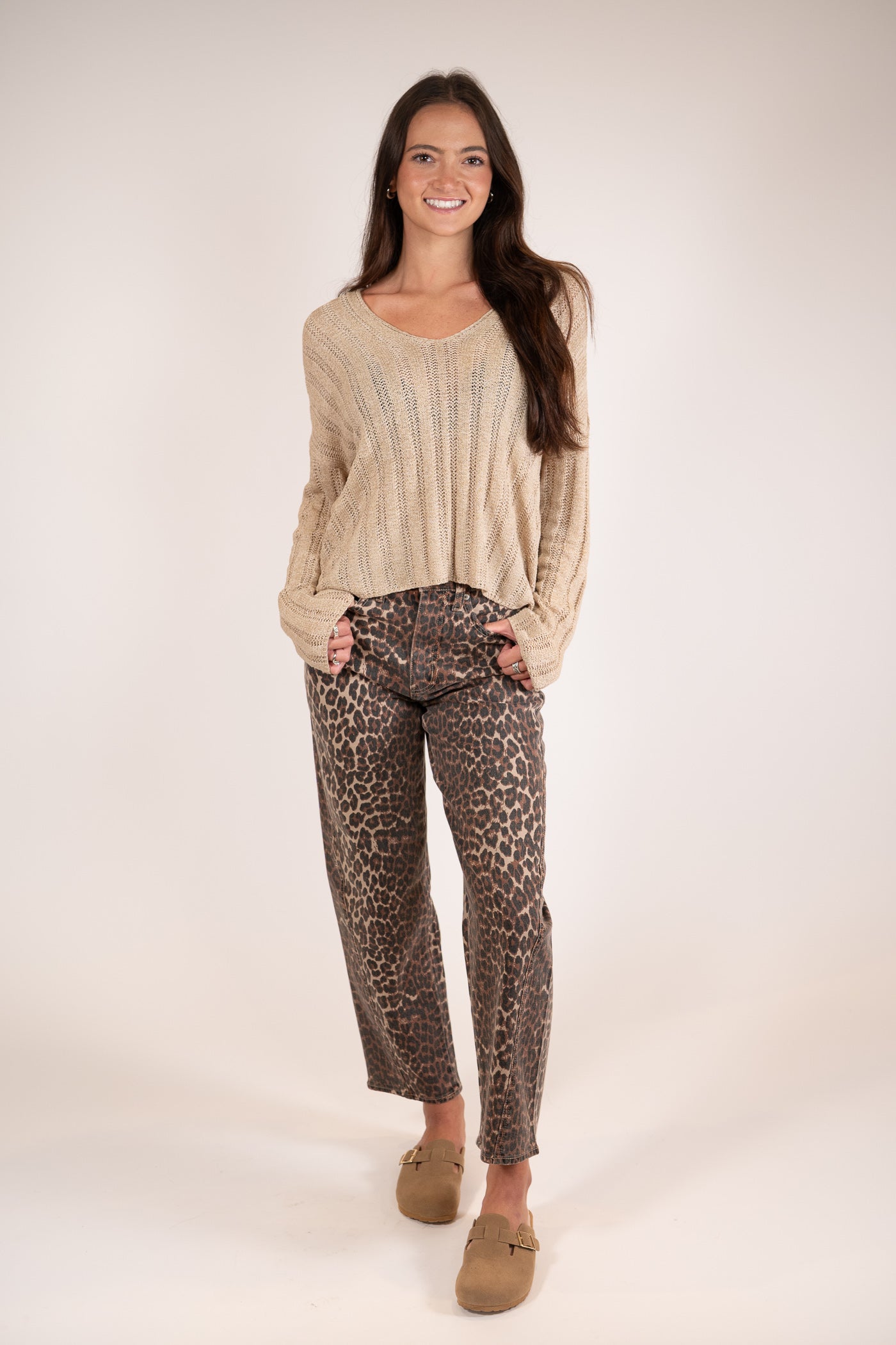 Daze Westward Cool Cat Barrel Leg Jeans