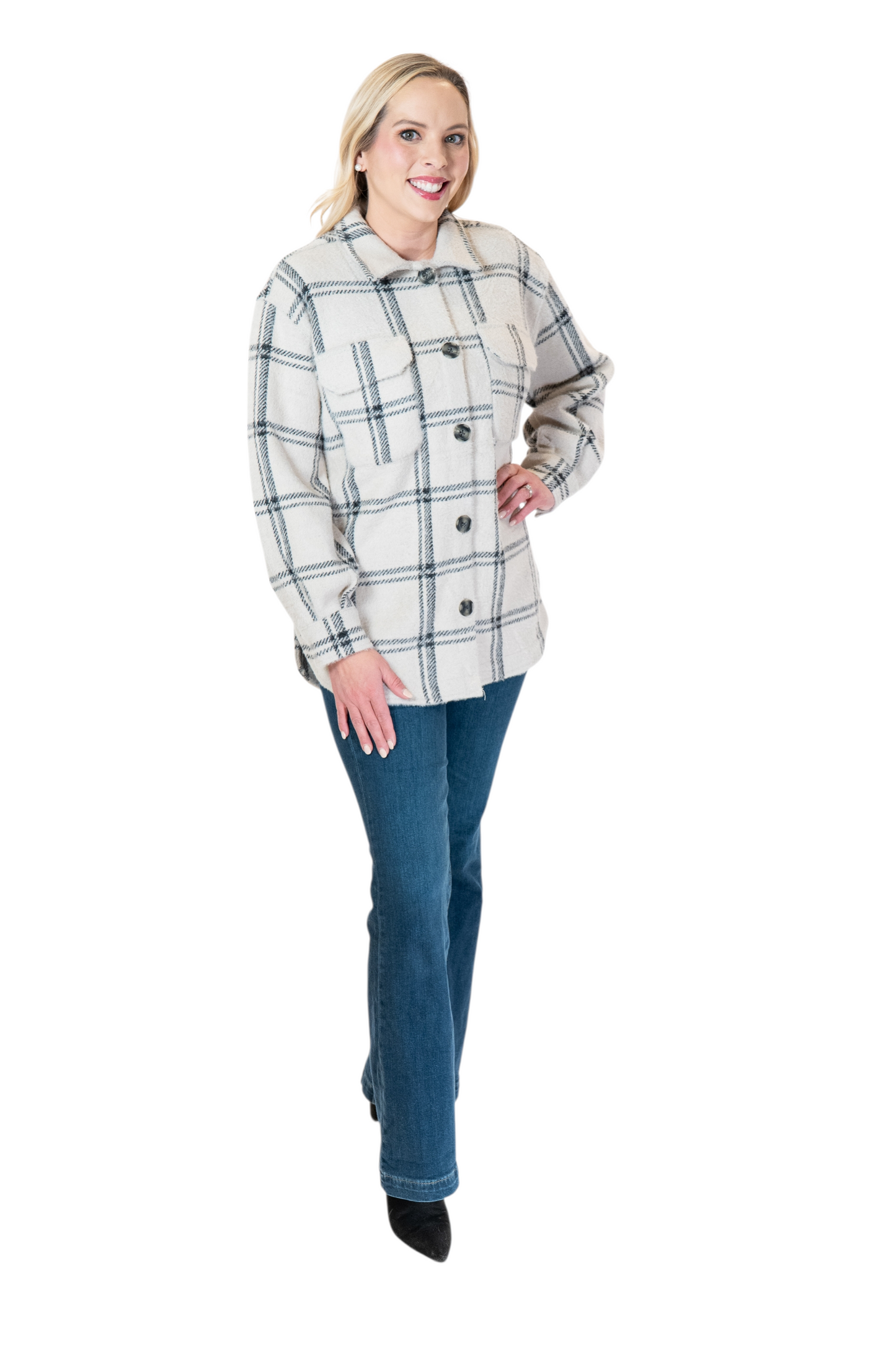 Z Supply Crystal Grey Tucker Shirt Jacket