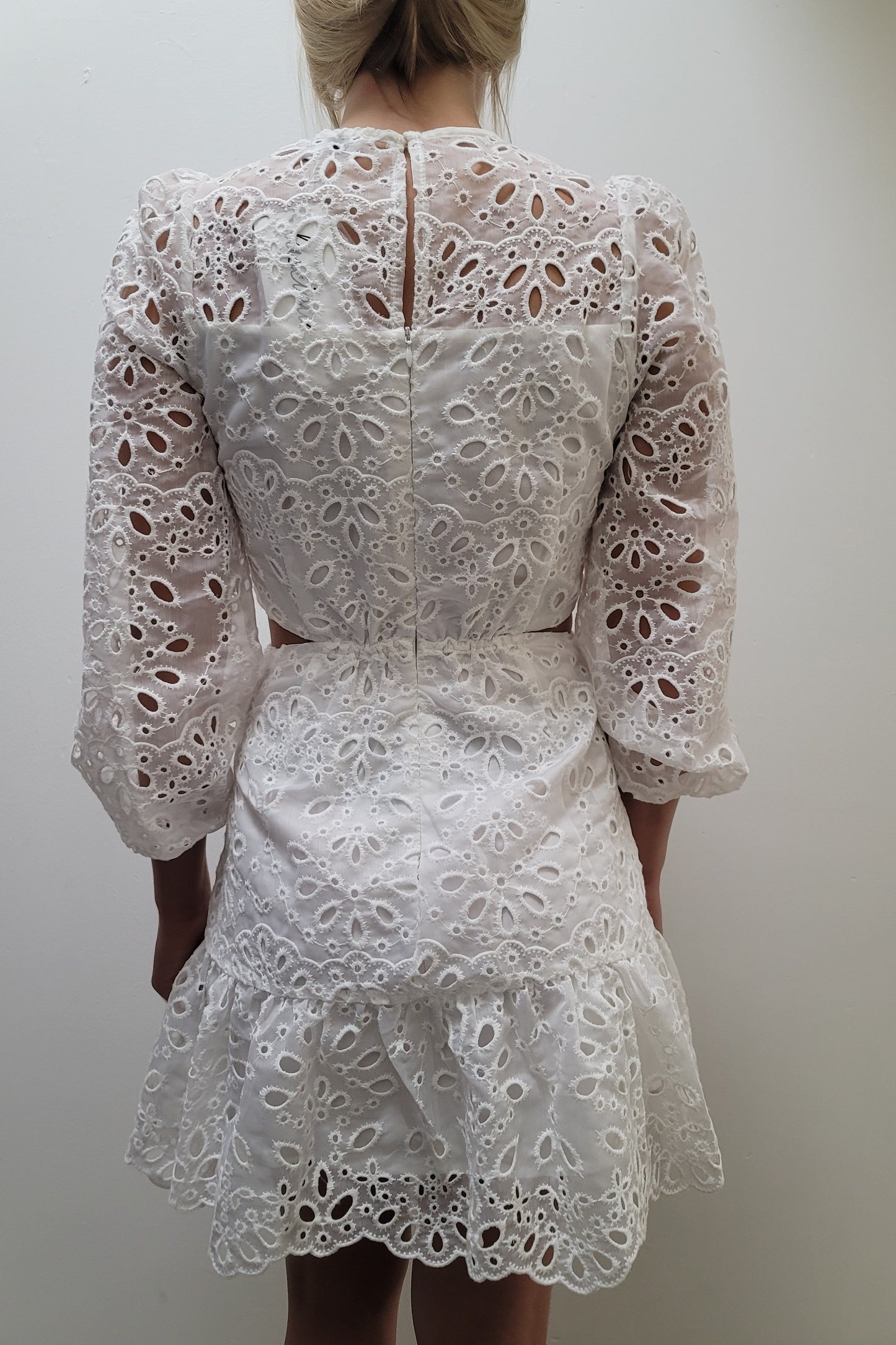 Lucy Paris White Faith Cut Out Dress