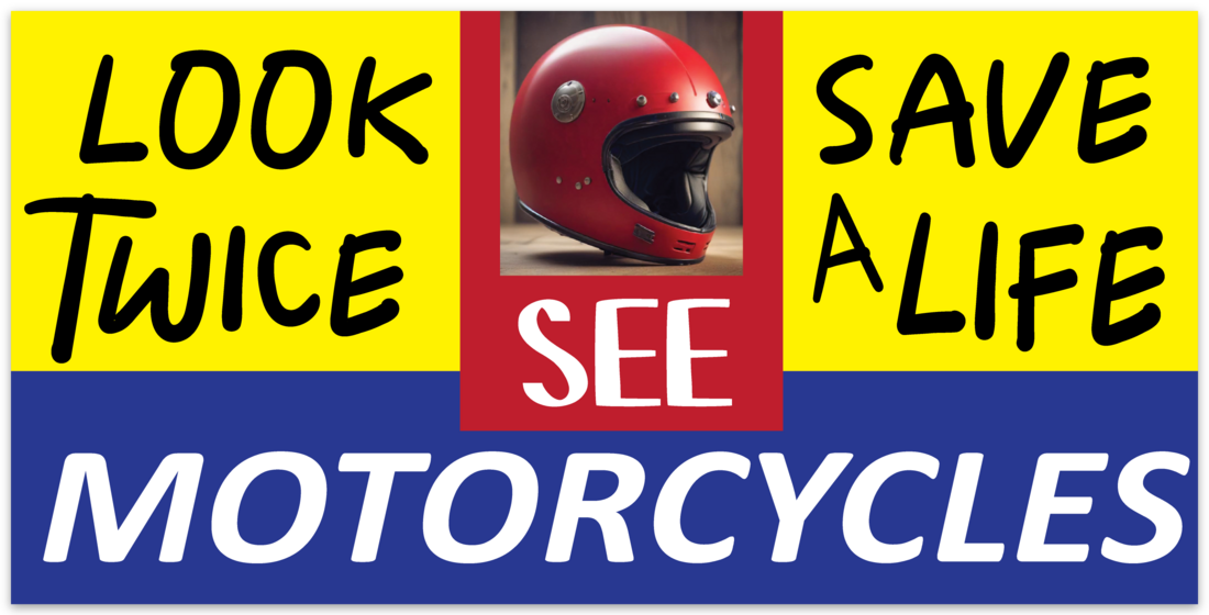 See Motorcycles Bumper Sticker