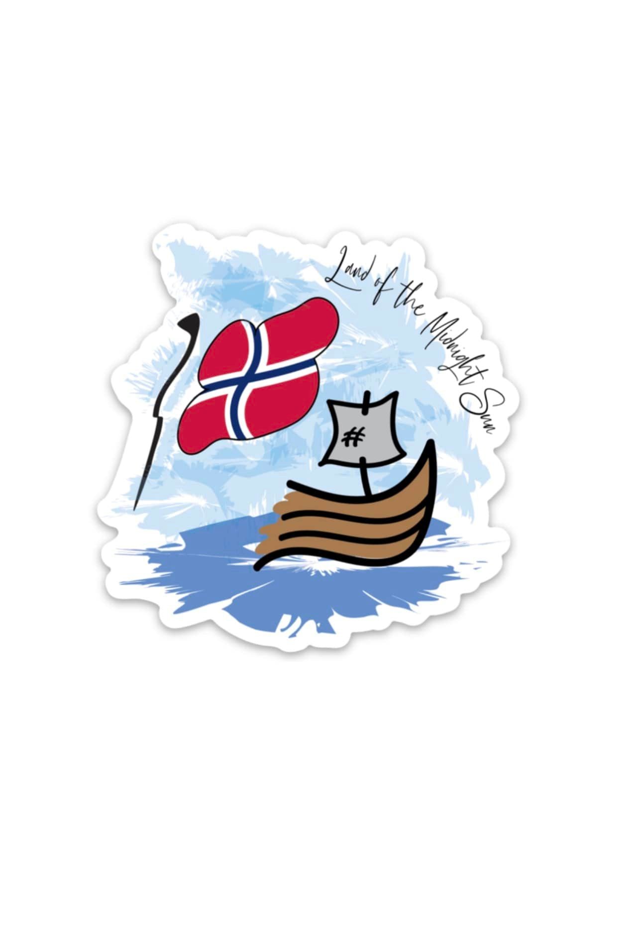 Viking Ship-Norway Flag Magnet