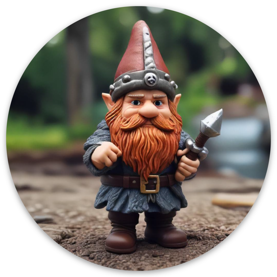 Viking Claymation Red1 3x3 sticker