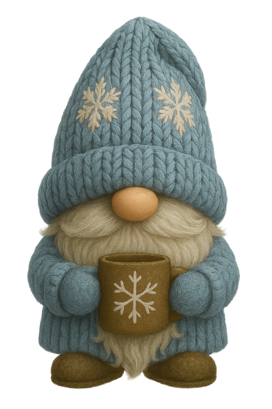 Snowflake Cocoa Gnome Kitchen Towel