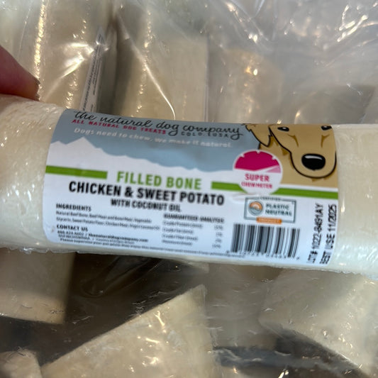 Chicken/Sweet Potato Filled Bone