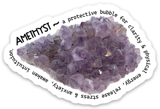 Amethyst w/text 3x2
