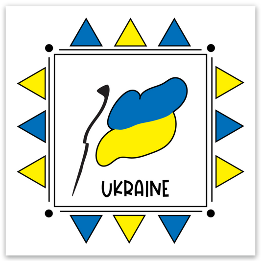 Ukraine 3x3 Sticker