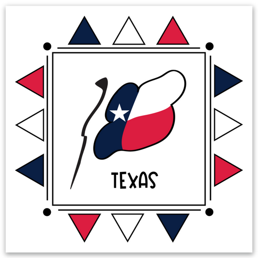 Texas Sticker - Square