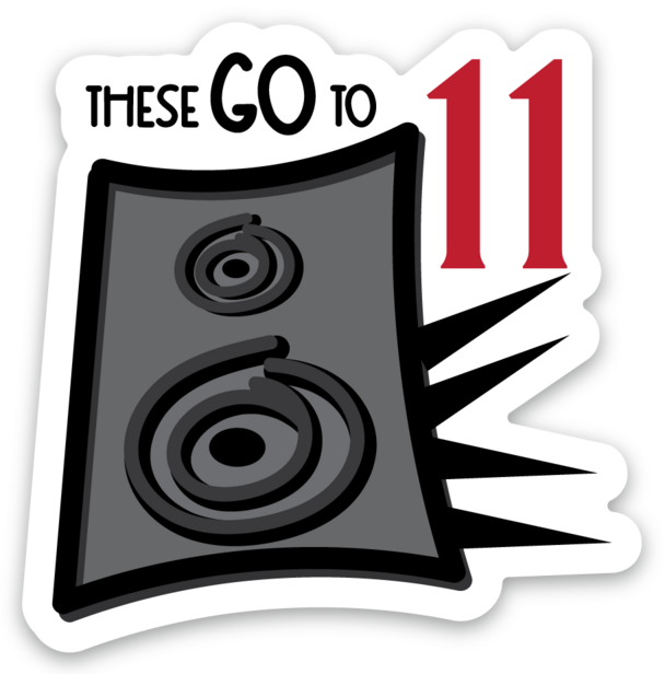 Speaker 11 sticker 2x2