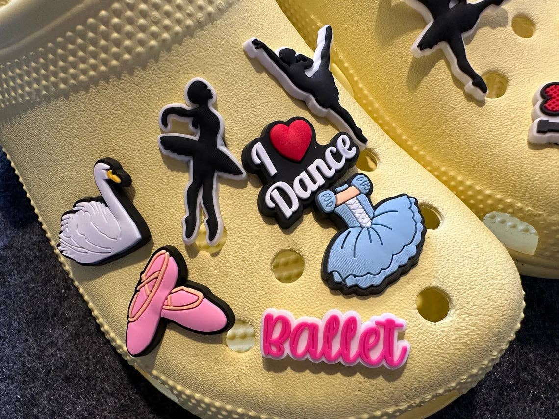 Pick your own Dance Ballet theme shoe charms