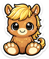 Chibi Prairie Pony Sticker