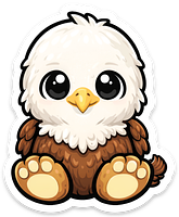 Chibi Bald Eagle MAGNET
