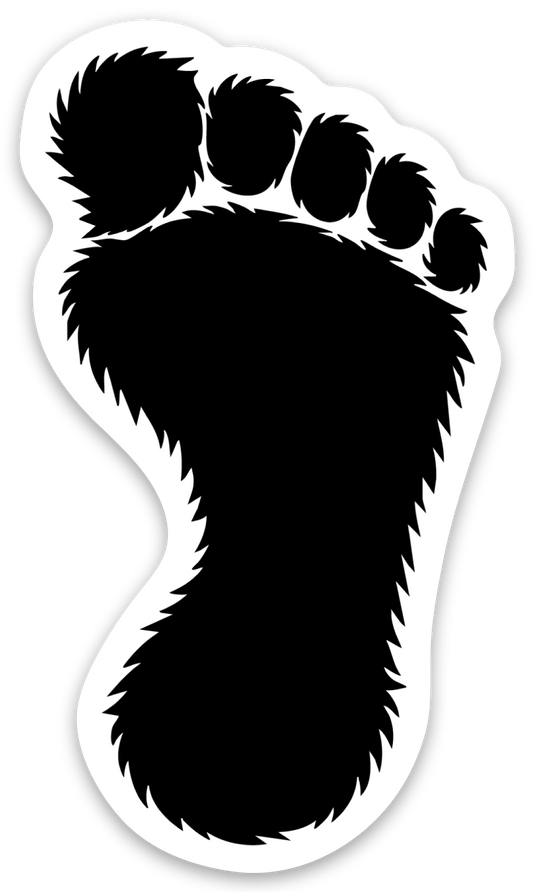 Big Foot black SINGLE sticker