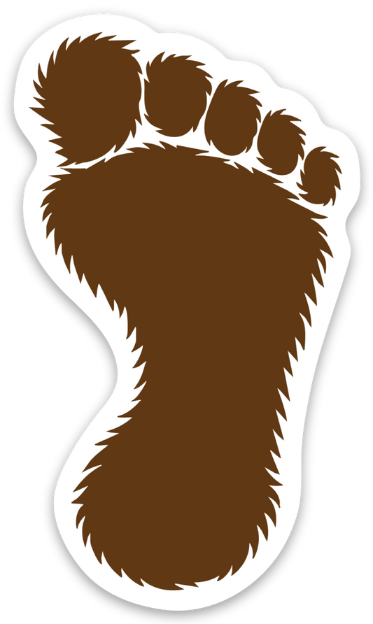Big Foot brown SINGLE sticker